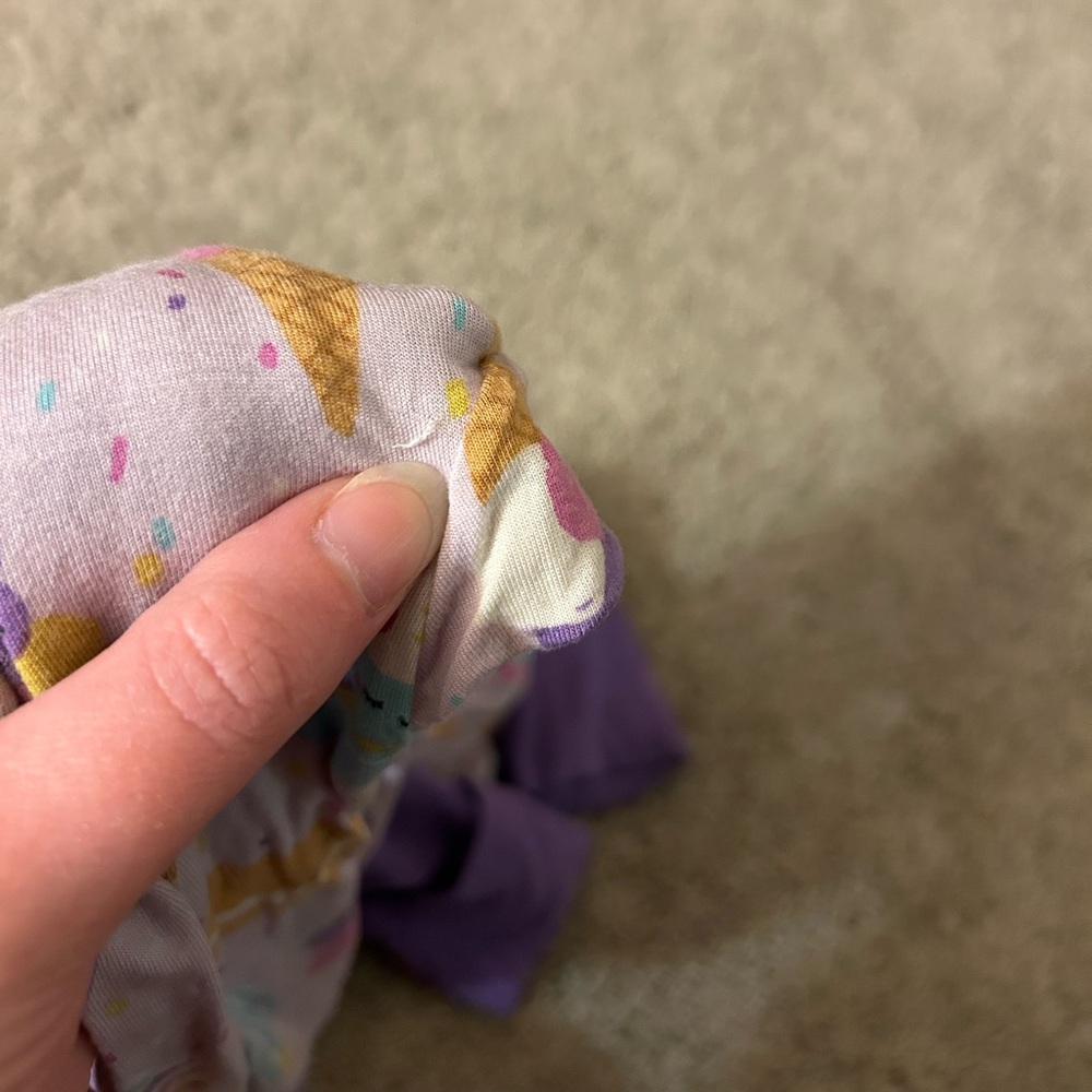 Little Sleepies Purple Ice Cream Zippy - Picture 5 of 6